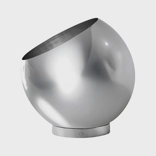 AYTM bloempot Globe, Ø 30 cm, zilver, roestvrij staal
