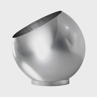 AYTM bloempot Globe, Ø 37 cm, zilver, roestvrij staal