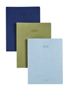 Agenda 2025 Brepols Timing Colora 7Dagen/2Pagina's Groen, Lichtblauw, Donkerblauw