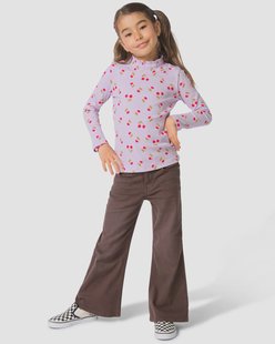 HEMA Kinderjeans bootcut twill bruin (bruin)