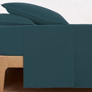 Effen plat laken in gewassen linnen, Linot