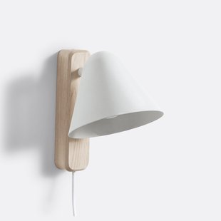 Wandlamp in hout en staal metaal, Cotapi