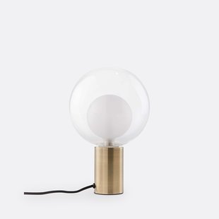 Messing lamp van metaal en glas, Arvin