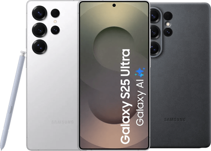 Samsung Galaxy S25 Ultra 512GB Wit 5G + Samsung Kindsuit Back Cover Zwart