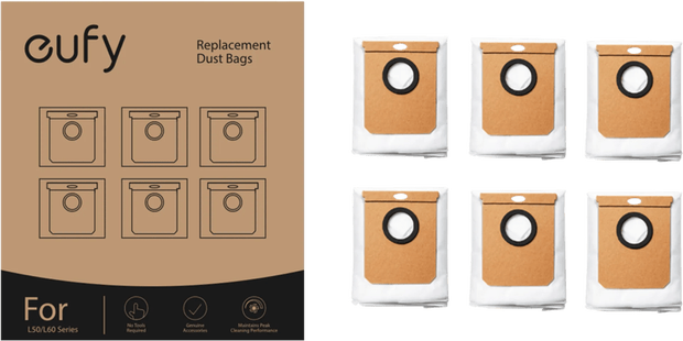 Eufy L60 stofzakken (6 stuks)