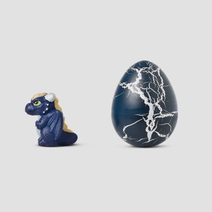 Groeiende blauwe draak