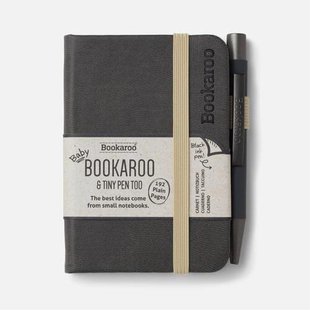 Bookaroo A7 Notebook & Pen - Charcoal