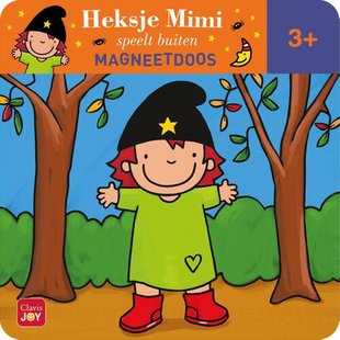 Magneetdoos Heksje Mimi speelt buiten