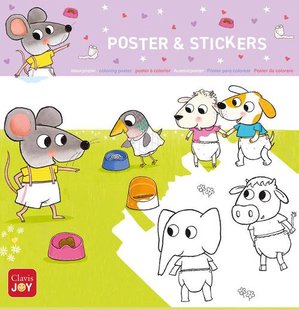 Kleurposter Muisje. Mag ik eens in je potje kijken?