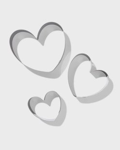 HEMA Koekvormpjes hart - 3 stuks