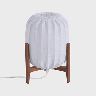 Watt & Veke Prisma tafellamp Dark ash-White, Mini Ø16x24,3 cm