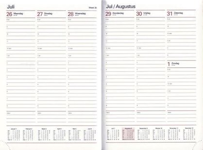 Combi agenda A5 week 2025-2026