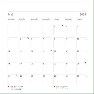 Blanco maandkalender 2026