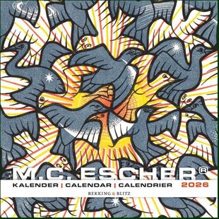 M.C. Escher mini maandkalender 2026