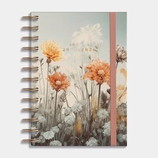 Agenda Spiraal Medium D3 25/26 Veldbloemen