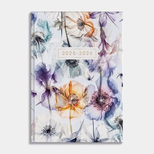 Agenda Mini D2 25/26 Waterverf Bloemen