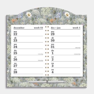 Kalender 2-weeks 2026 Weidebloemen