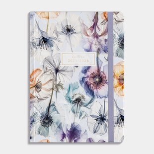 Agenda A5 D1 25/26 Waterverf bloemen