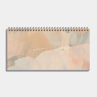 Bureauplanner Undated D2 25/26 Verfstructuur Aardetinten