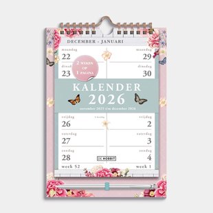 Spiraalkalender 2-weeks 2026 A5 Brocante