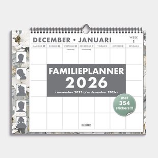 Familieplanner 2026 A3+ Klaprozen