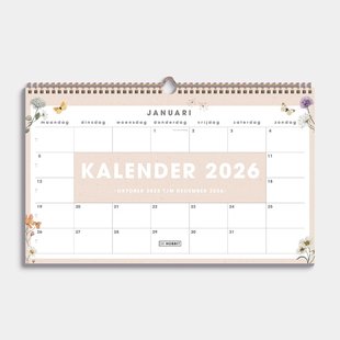 Maandkalender 2026 A3+ Veldbloemen