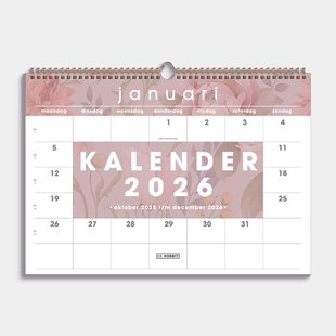 Maandkalender 2026 A3 Vintage Bloemen