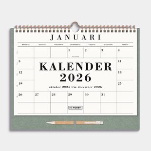 Maandkalender 2026 A4+ Groen