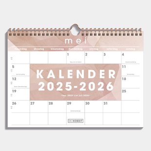 Maandkalender D1 25/26 Abstract oudroze