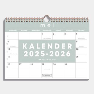 Maandkalender D2 25/26 Grijsgroen
