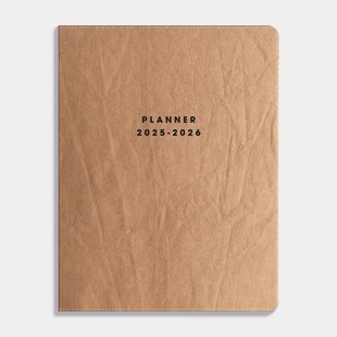 Flex Planner Medium D1 25/26 Washed kraft Bruin