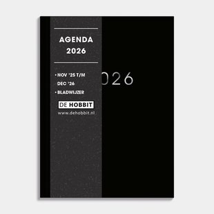 Pocket Agenda 2026 A6 Zwart