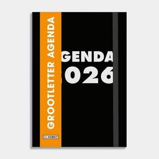 Grootletter Agende 2026 A6 Zwart
