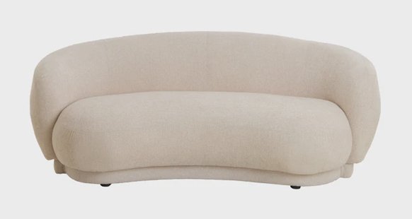 Light & Living Organische Bank 'Uvita' Chenille, kleur Crème