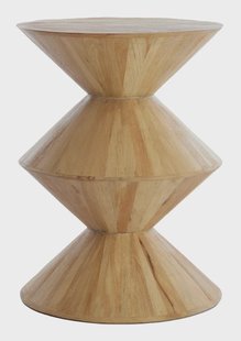 Light & Living Bijzettafel 'Larus' Mangohout, 45cm, kleur Naturel