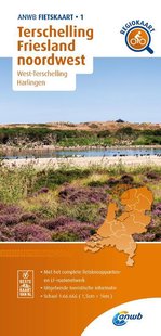 Fietskaart Terschelling, Friesland noordwest 1:66.666