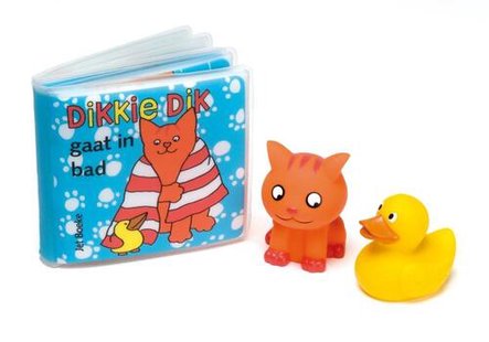Dikkie Dik gaat in bad (met twee waterspuiters)