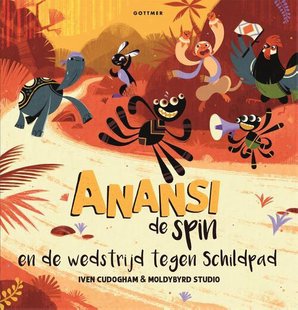 Anansi de spin en de wedstrijd tegen Schildpad