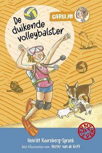 De duikende volleybalster