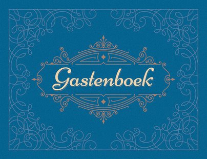 Gastenboek (blauw)