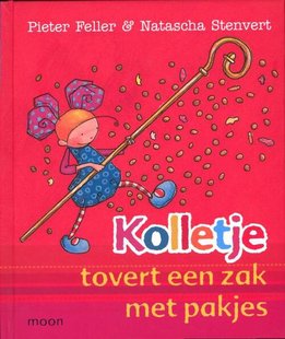 Kolletje tovert een zak met pakjes & Kolletje tovert sneeuw. Omdraaiboekje