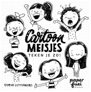 Cartoonmeisjes teken je zo!