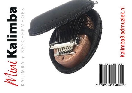 Mini-kalimba met beschermhoes