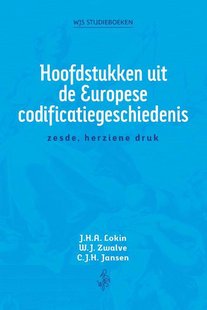 Hoofdstukken uit de Europese codificatiegeschiedenis