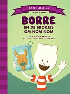 Borre en de brokjes om Nom Nom