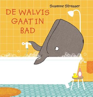 De walvis gaat in bad