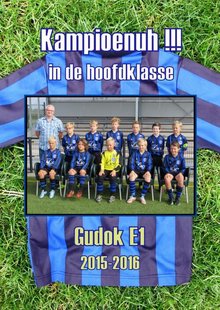 Gudok E1 2015-2016 Kampioenuh !!! in de hoofdklasse