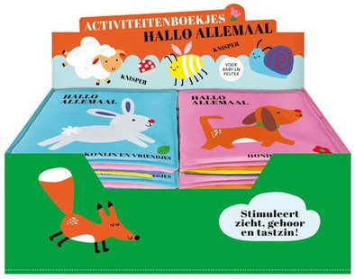 Display Hallo allemaal activiteitenboekjes 2 x 5 ex.