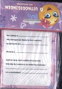 Girls - Uitnodiging PK 947 - set van 6