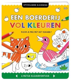 Uitvouwbaar kleurboek - Een boerderij vol kleuren